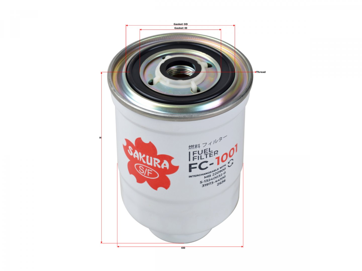 Фильтр топливный Sakura FC1001