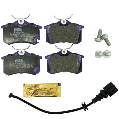 Колодки тормозные дисковые NiBK PN0019W