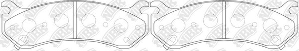 Колодки тормозные дисковые NiBK PN0055
