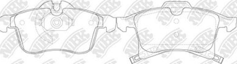 Передние тормозные колодки NiBK PN0355