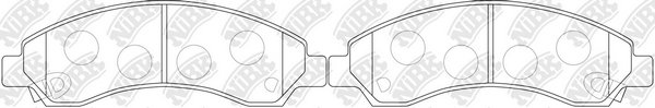Передние тормозные колодки PN0502 NIBK