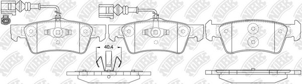 Колодки тормозные дисковые NiBK PN0611W