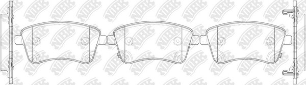 Колодки тормозные дисковые NiBK PN0703