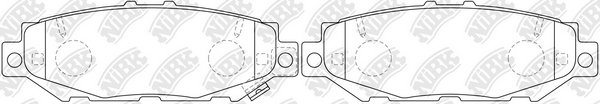 Колодки тормозные дисковые NiBK PN1363
