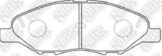 Передние тормозные колодки дисковые NiBK PN2452