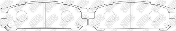 Колодки тормозные дисковые NiBK PN7249