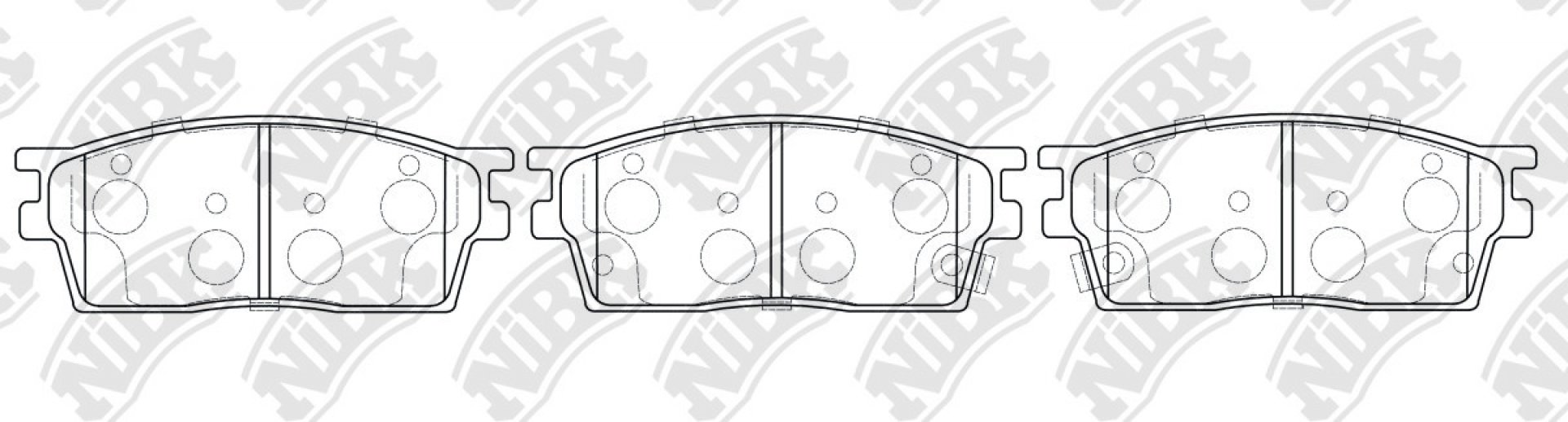 Колодки тормозные дисковые NiBK PN8040