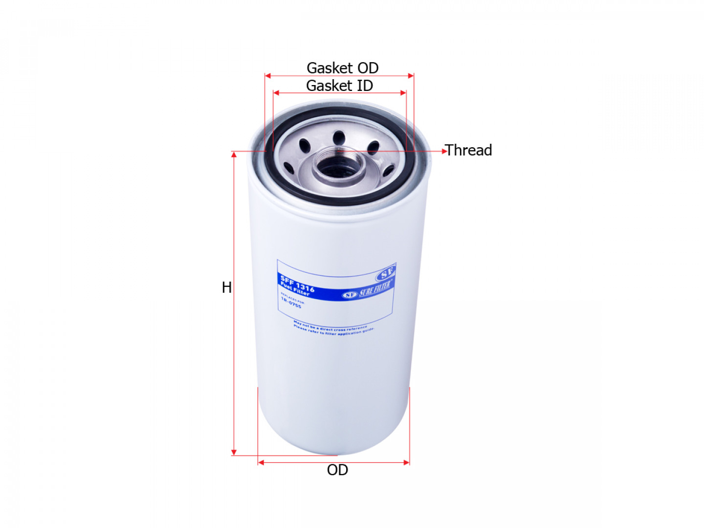 Фильтр топливный SFF1316 SURE FILTER