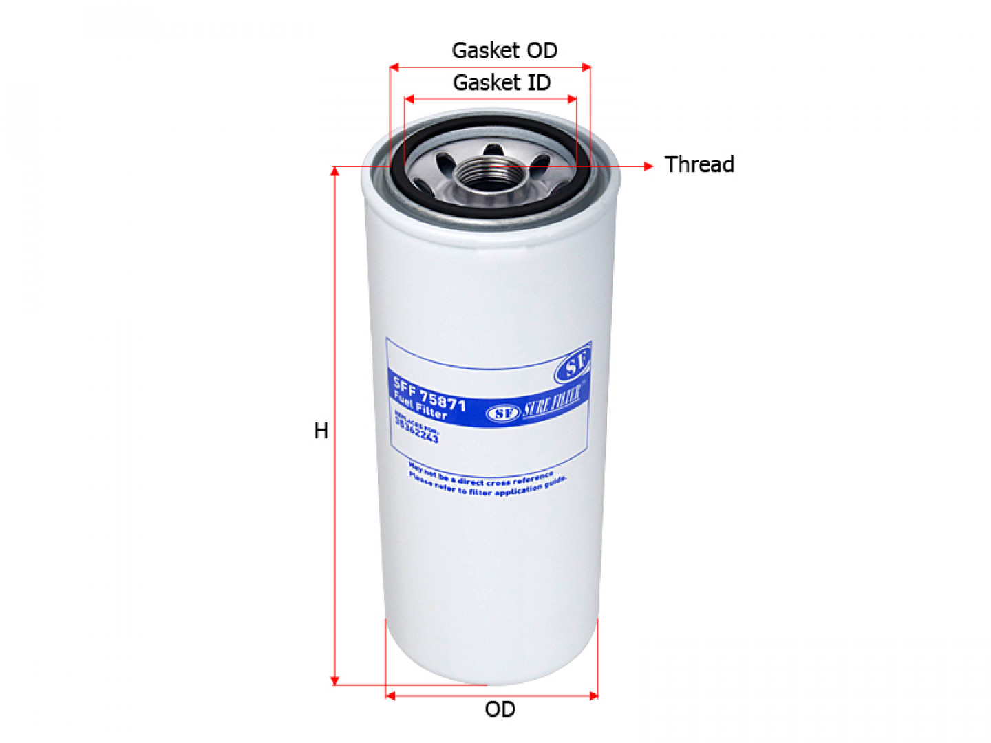 Фильтр топливный Sure Filter SFF75871