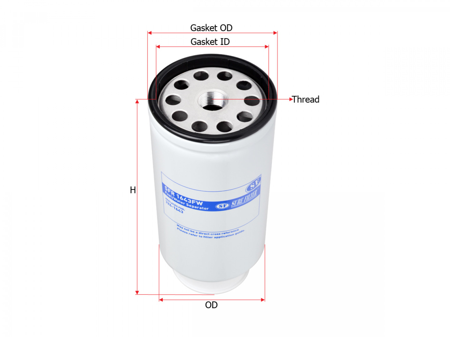 Фильтр топливный Sure Filter SFR1643FW