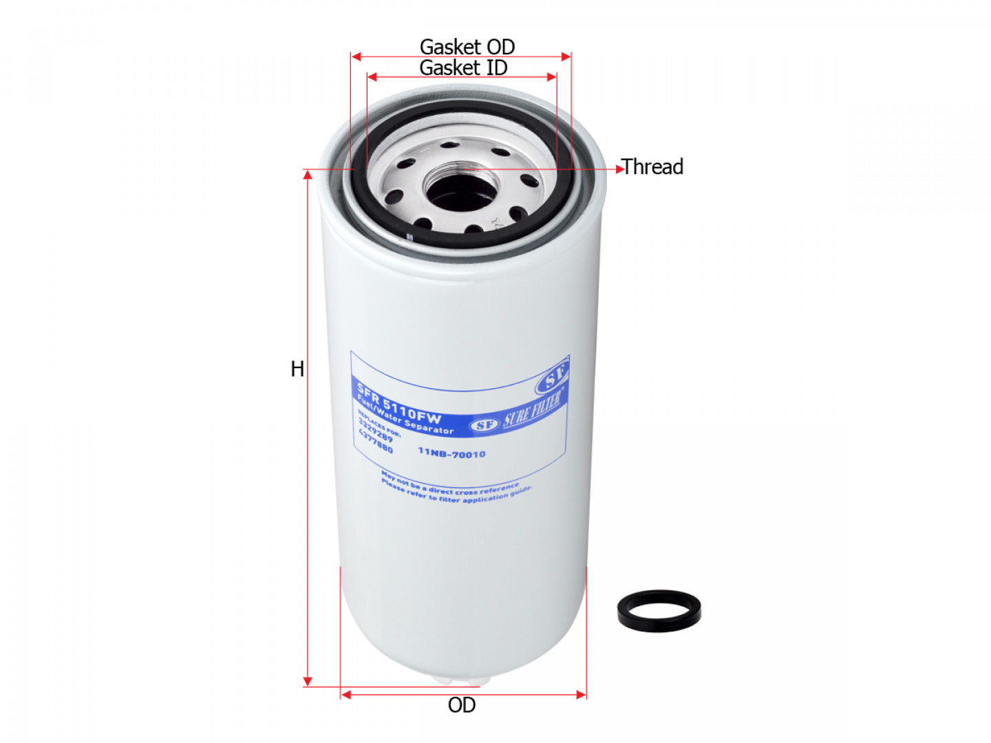Фильтр топливный Sure Filter SFR5110FW