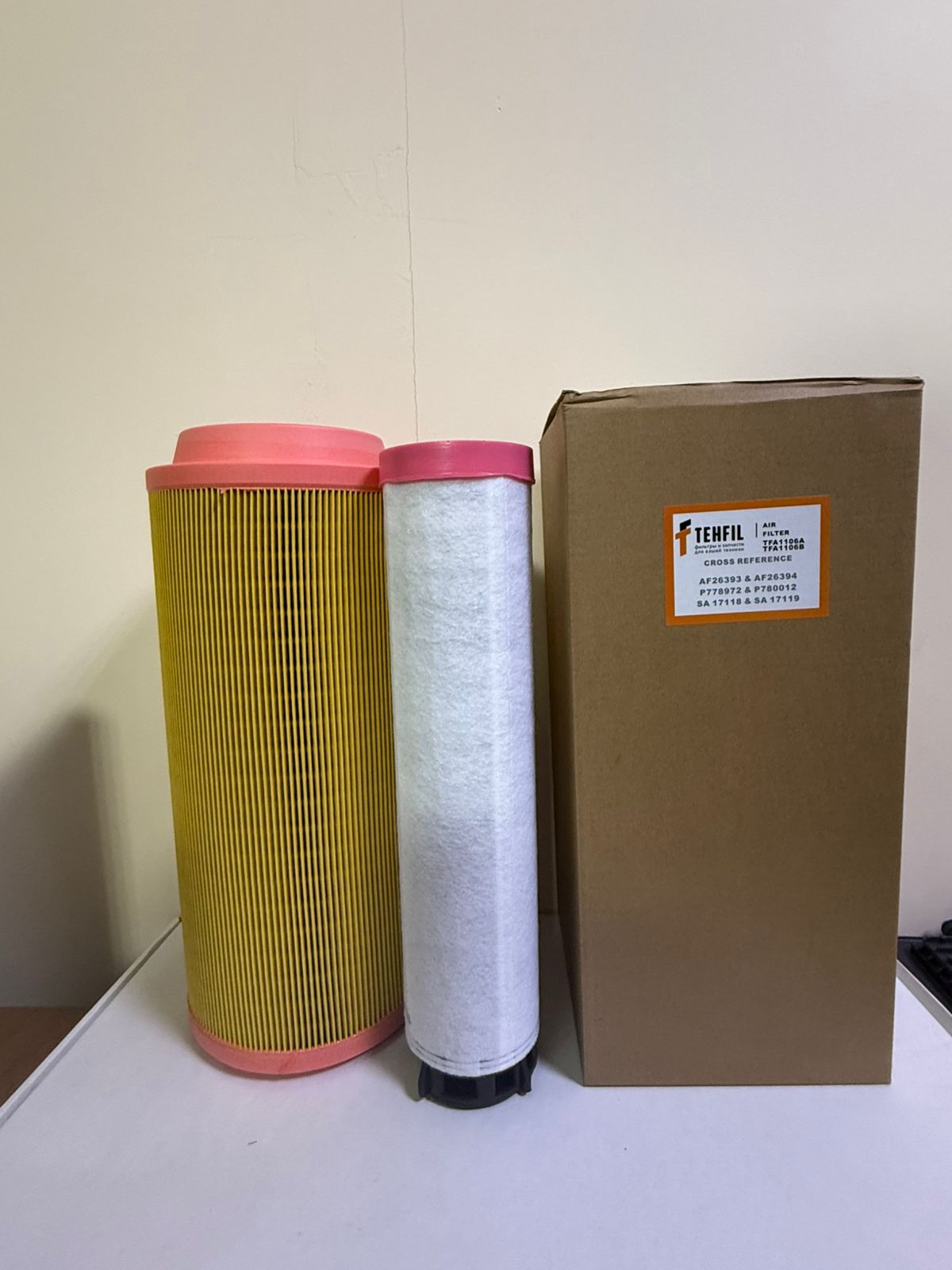Фильтр воздушный TFA1106AB TEHFIL (C16400+CF400, AF26393+AF26394, ST40109AB)
