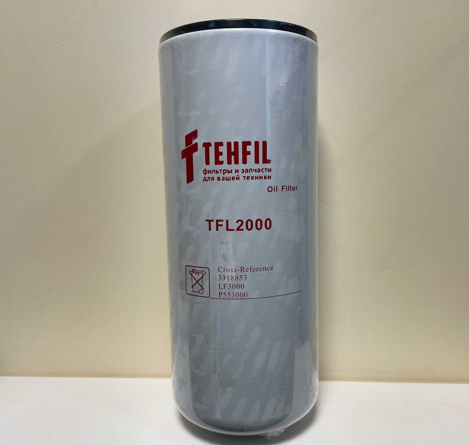 Фильтр масляный TFL2000 TEHFIL (LF3000, P553000, WP12300, 3L1000, GB1238)